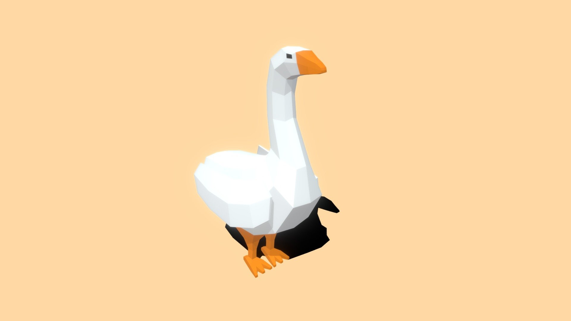 low-poly free goose(rigged)лоу-поли гусь - Download Free 3D model by  MukhamMAD228 (@mukhamMAD228) [5b1f54c]