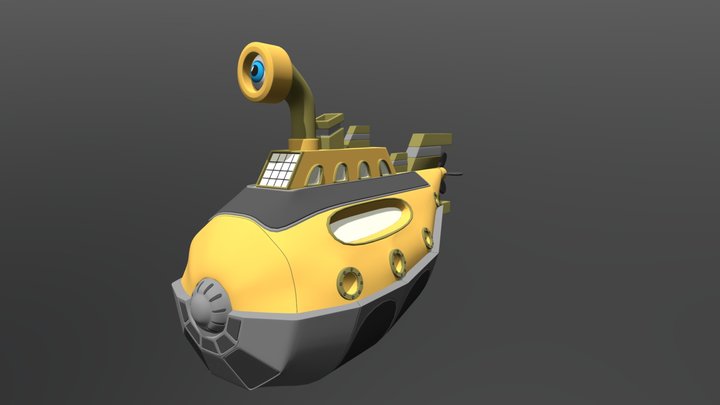 Deep Sea Submarine 3D Model