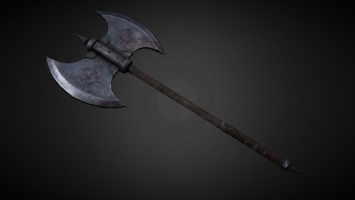 Battle Axe 3D Model