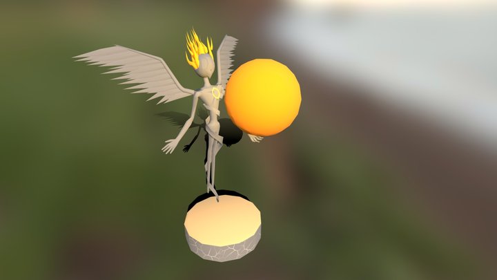 Statue of the Sun Wisp 3D Model