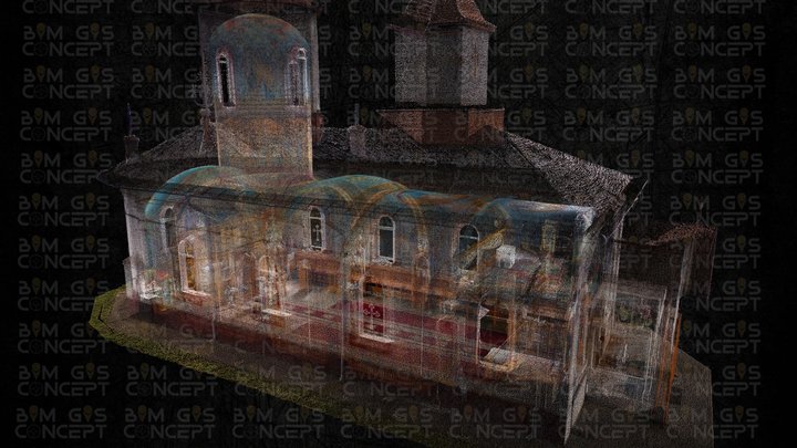 Biserica Balaceanca - nor de puncte 3D Model