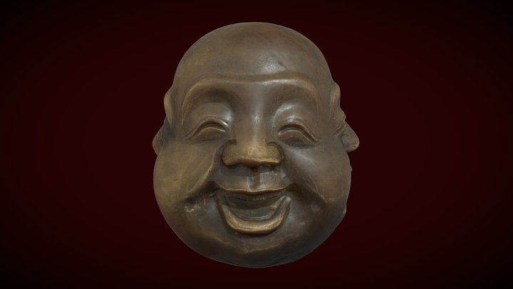 Four Faced Buddha: Joy, Anger, Sorrow, Serenity 3D Model