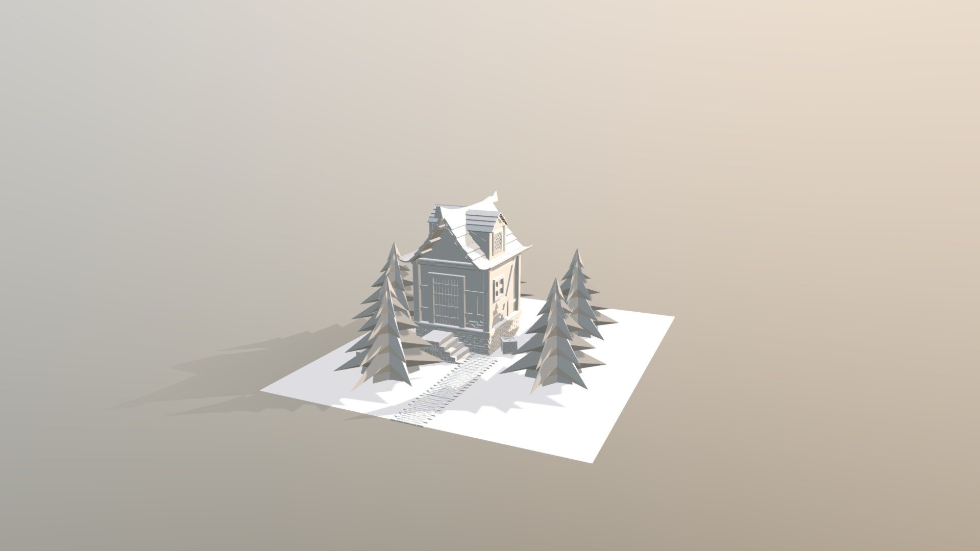 Low Poly Stylized Cottage - Download Free 3D model by Solomon (@Solomon ...