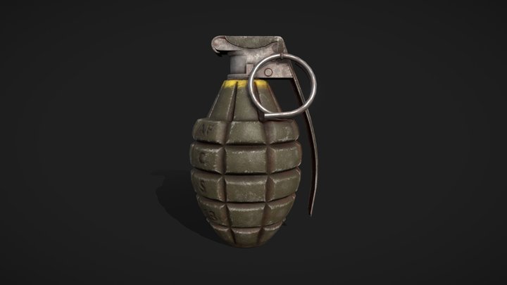 Mk2 Grenade 3D Model