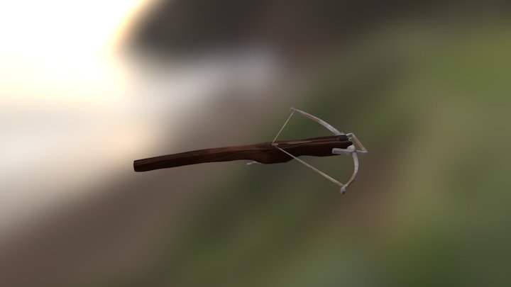 Final Texture: Crossbow with Fire arrow 3D Model