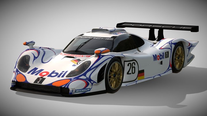 1998 Porsche 911 GT1 – Free 3D Model STL