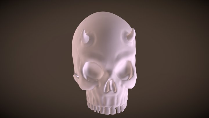 Demon's Skull 3D Model