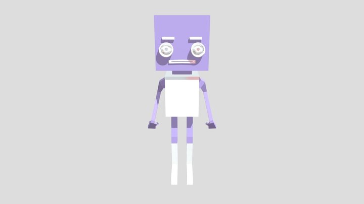 Bloxy Char-rigged_part B VB 3D Model