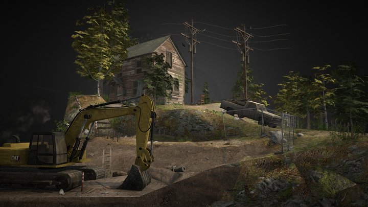 DAE Diorama - Forest Loner 3D Model