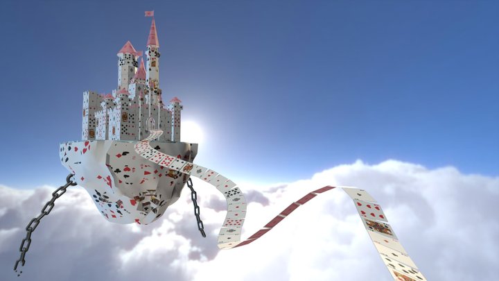 Card Castle 3D Model