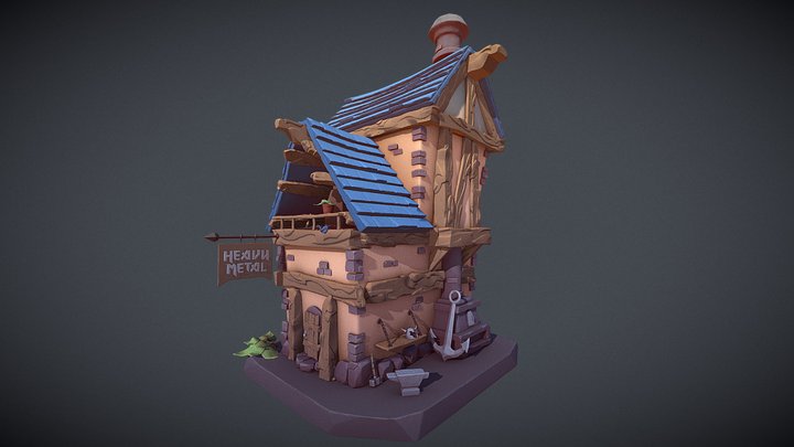 DAE Blacksmith Store 3D Model