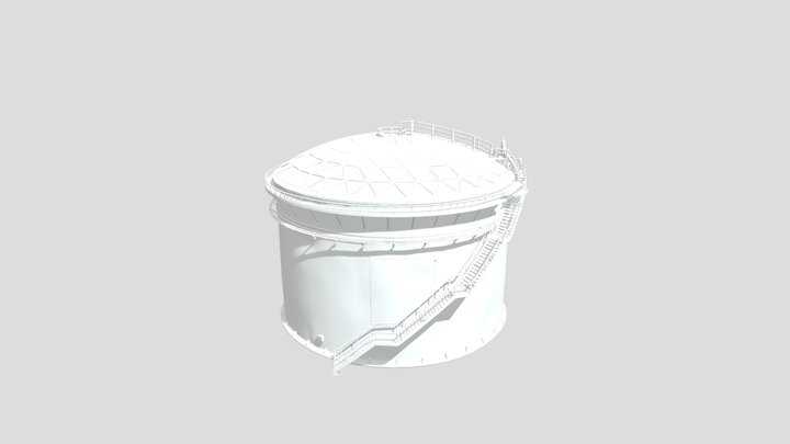Industrial Storage Tank 3d Model (2)