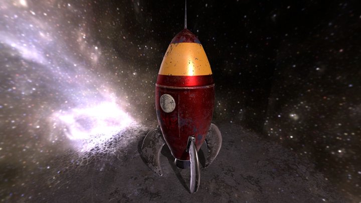 Abandoned Rocket Tutoriales Kames 3D Model