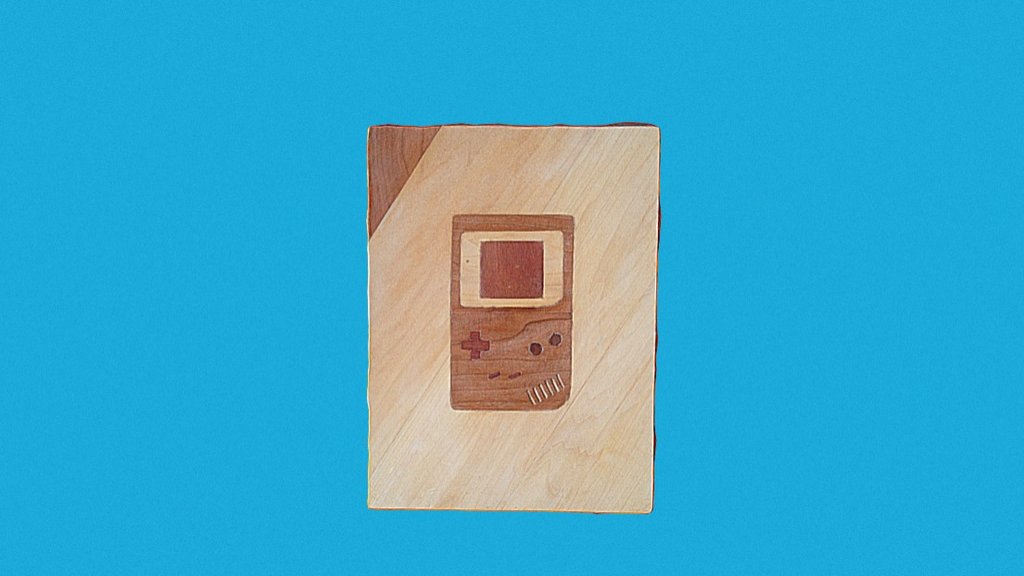 Wooden Marqueterie gameboy