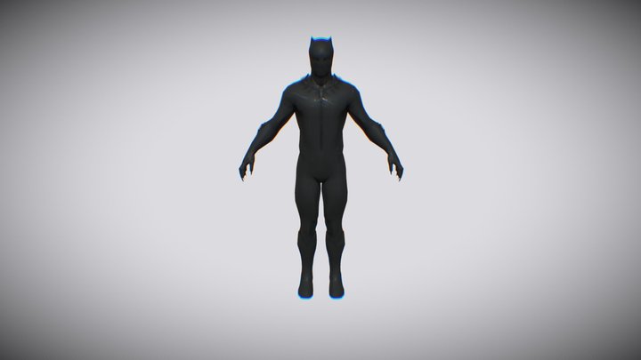 Black Panther HipHop Dancing 3D Model