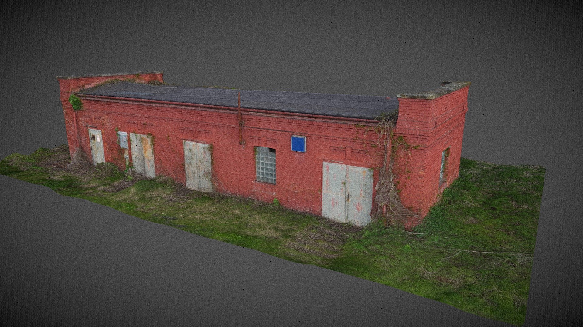 Brick abandoned building - Buy Royalty Free 3D model by Goromor ...