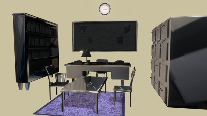 Enviroment Display Scene 3D Model