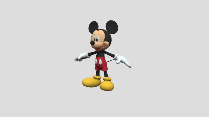 Mickey Mouse 3D Model