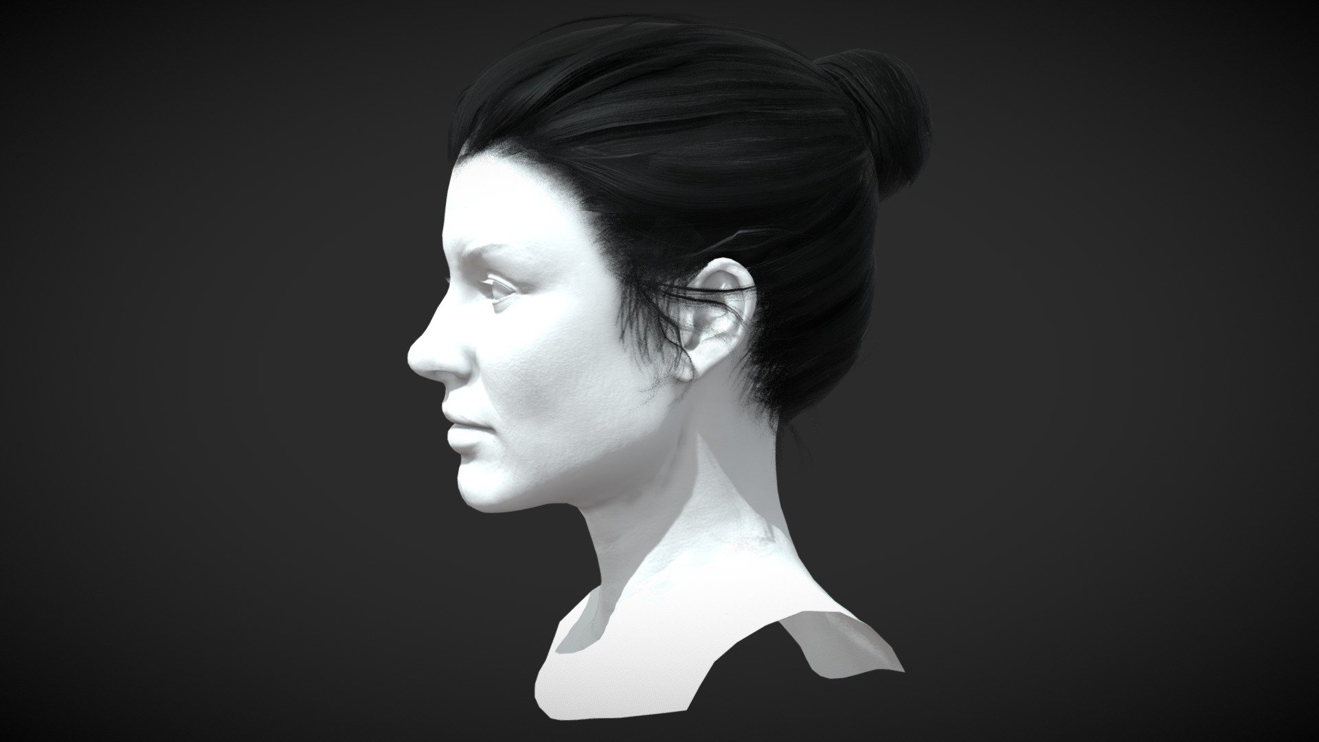 Free Realistic Female Hair Free - Download Free 3D Model By Hamza ...