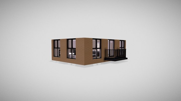 50m2 One Space 3D Model