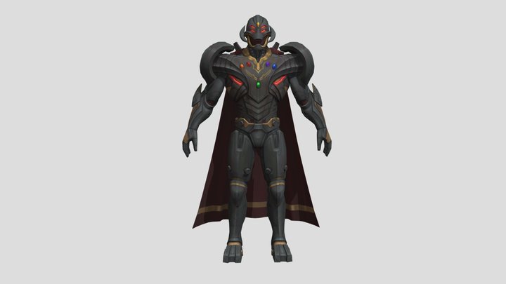 Ultron Infinity (Textured) (Rigged) 3D Model