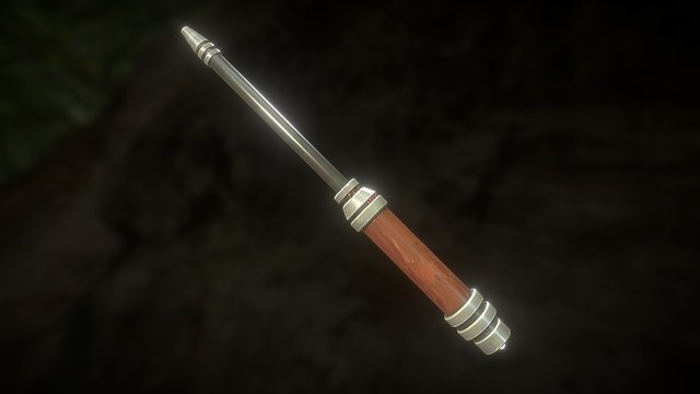 Sci-Fi Wizards Wand 3D Model