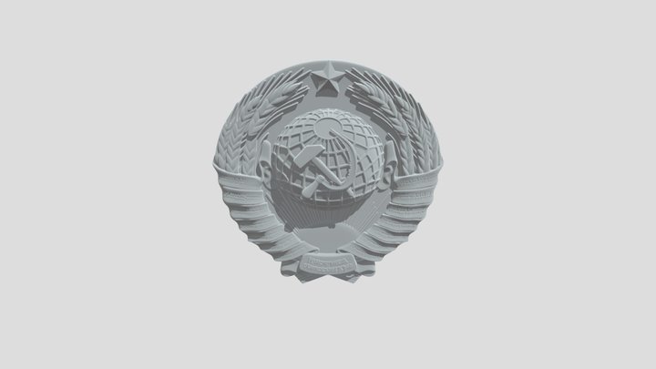 Global Unity Emblem 3D Model