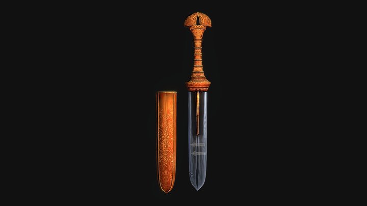 Research Dagger (Egyptian style) 3D Model