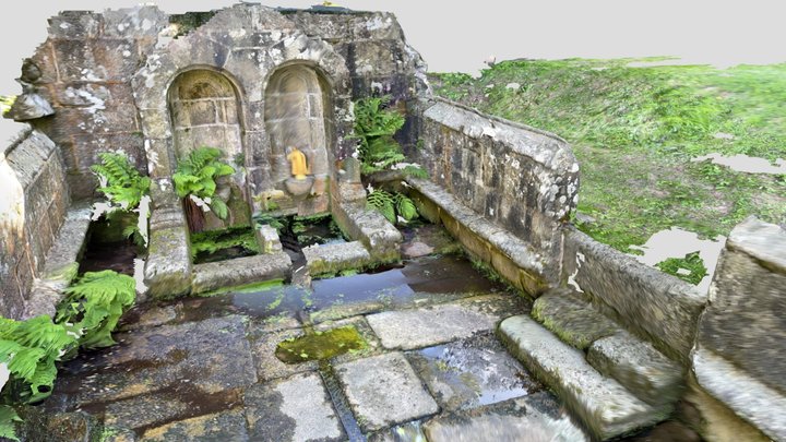 Fontaine du Coq, Bulat-Plestivien 3D Model