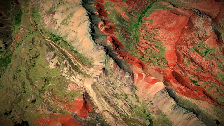 Vinicunca - Rainbow Mountain 3D Model