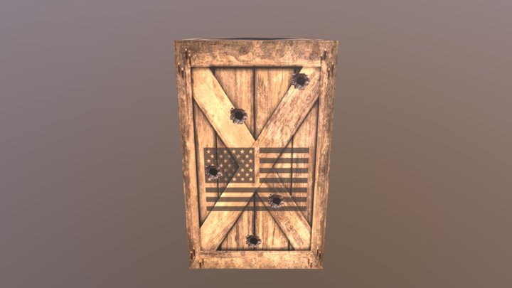 Crate 3 (World War 2) 3D Model