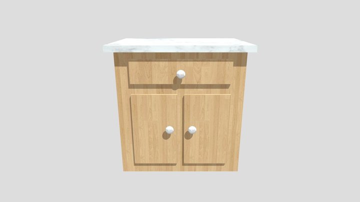 Counter Model 3D Model