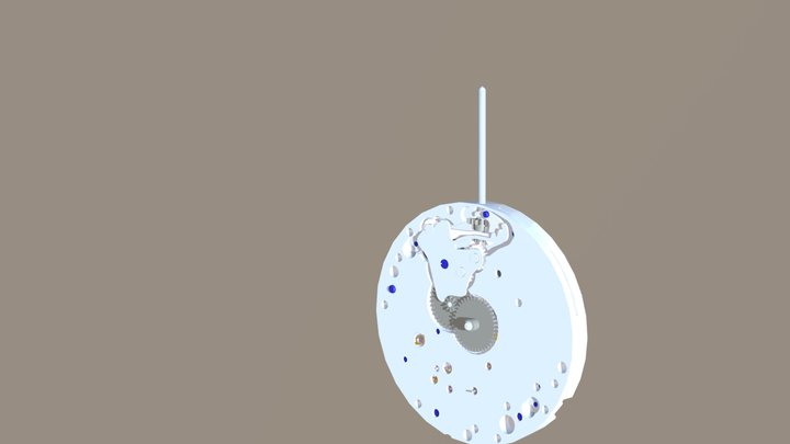 Eta 6497-1 Movement V3imp3d 3D Model
