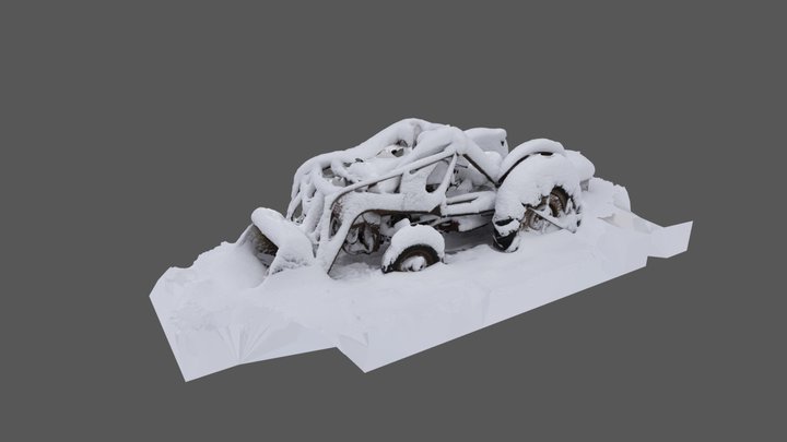 WinterTractor 3D Model