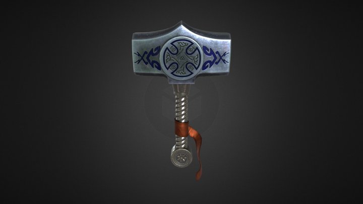 Mjölner Fan Art 3D Model
