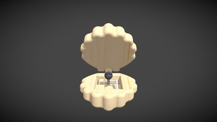 Shell Jewelry Box(貝殼首飾盒) 3D Model