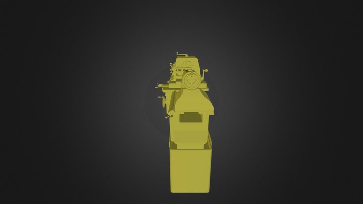 Centre Lathe 3D Model