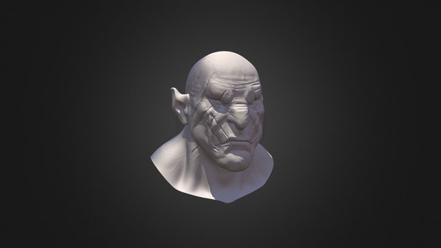 Azog the White Orc 3D Model