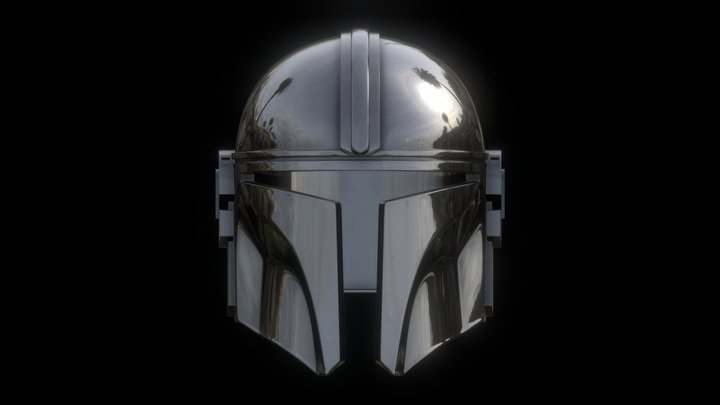 Star Wars The Mandalorian Helmet Printable STL 3D Model