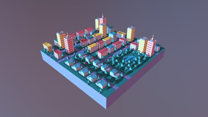 City_CC2 3D Model