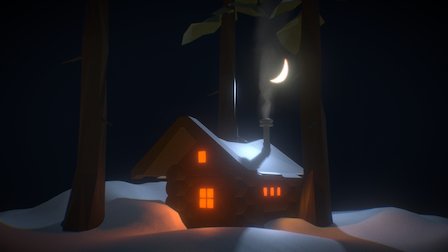 Cozy Cabin - Winter Wonderland Challenge 3D Model