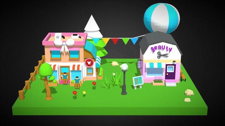 Cartoon Magic House2 – Modello 3D gratuito STL