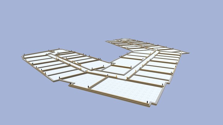 1 East PLeasant Shear wall locations 3D Model