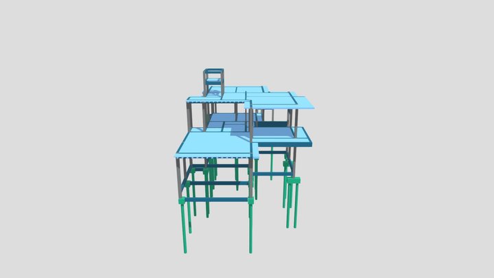 3D ESTRUTURA 3D Model