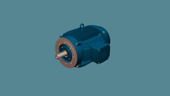 MOTOR ELECTRICO 225S M RIGHT 3D Model