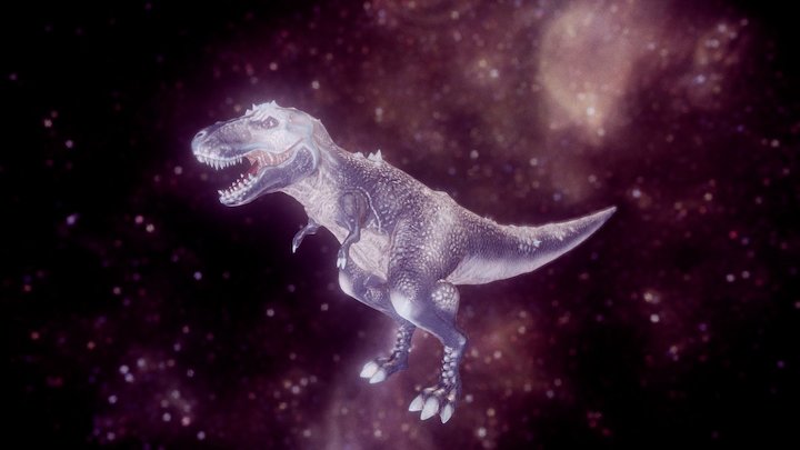T-Rex Retro 3D Model