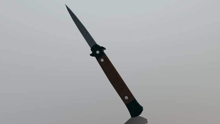 Stiletto Knife 3D Model