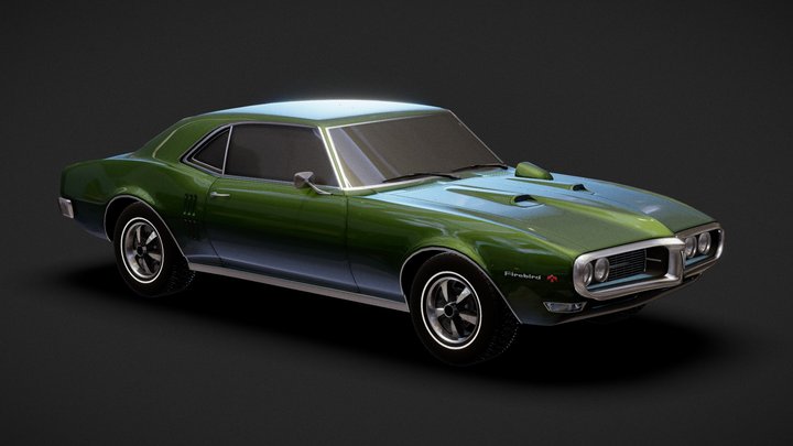 Pontiac Firebird 1968 HO 3D Model