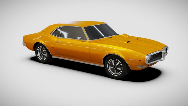 Pontiac Firebird 1968 HO 3D Model