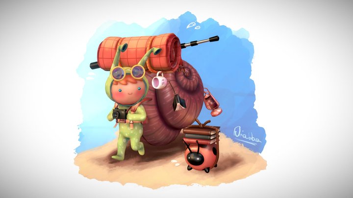 AriBe_SnailBoi 3D Model